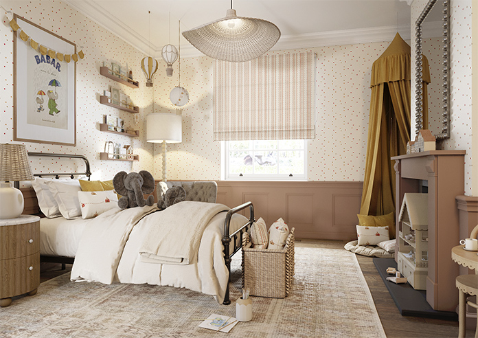 May Day, Stripe Spice - Roman Blind - Image 6